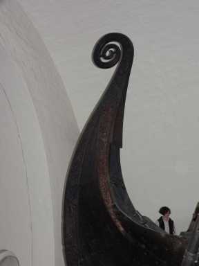 Boeg van het Oseberg schip